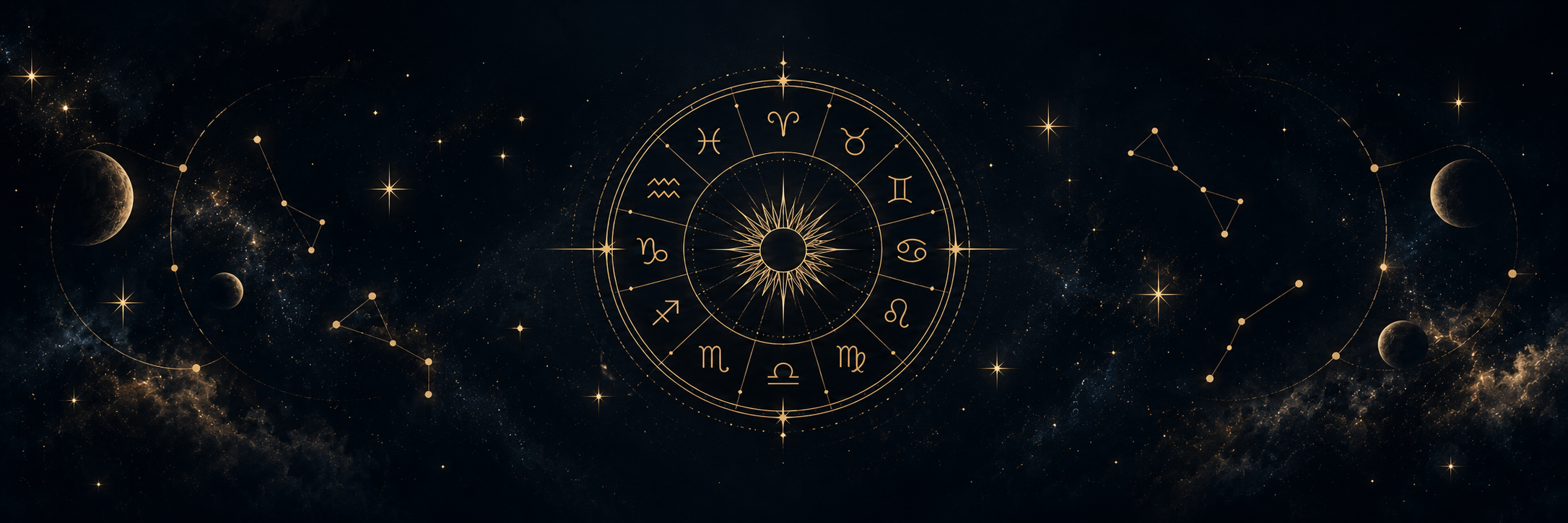 Welcome to astrology guide with celestial background